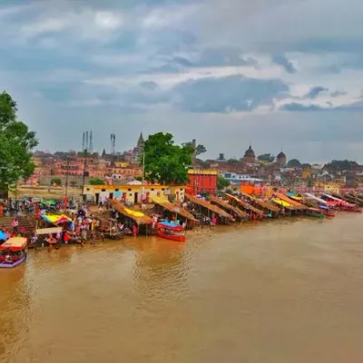 Saryu river Nayaghat, Ayodhya, Faizabad., India